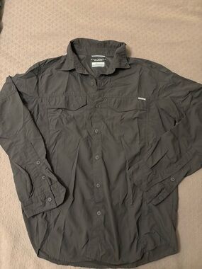 Columbia Men's Dark Charcoal Lightweight Shirt Jacket